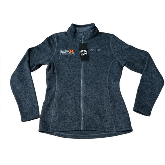 KUIU Jackets & Blazers - KUIU Base Camp Sweater Fleece Jacket Women’s Small Gray Full Zip NWT Embroidered